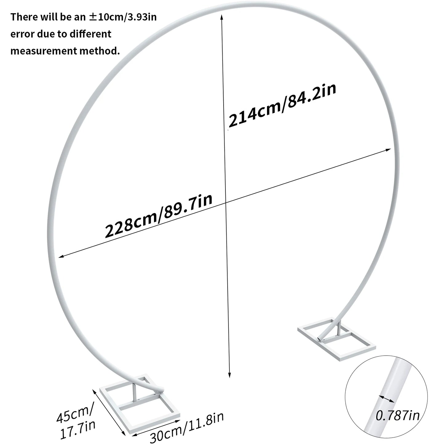 Wedding Arch Backdrop Stand Circle Frame For Balloon Decoration