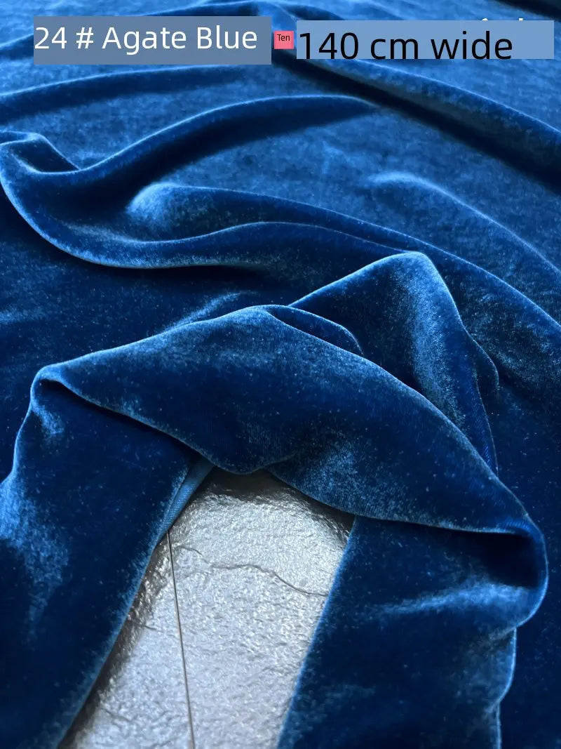 NONECN Mulberry Silk Velvet Fabric for High End Dresses