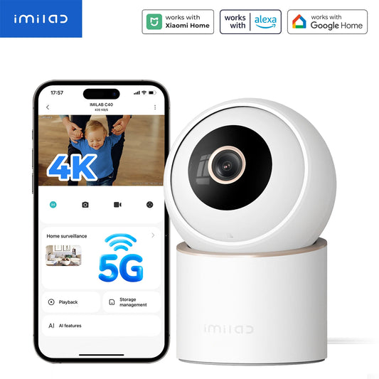 IMILAB 4K Indoor Security Camera With AI Pet Tracking