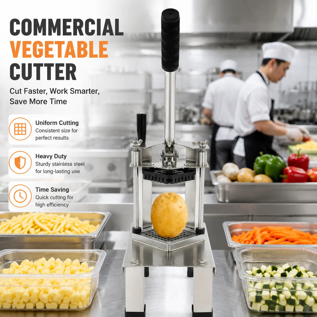 French Fry Cutter And Vegetable Dicer Multi Function Food Cutter