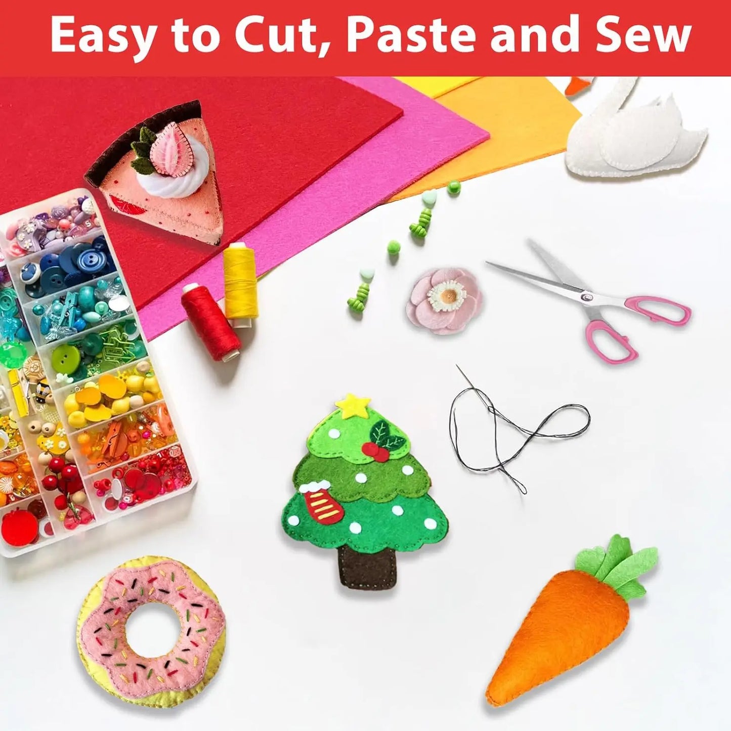Wool Blend Felt Sheets for Crafts DIY Projects Pack