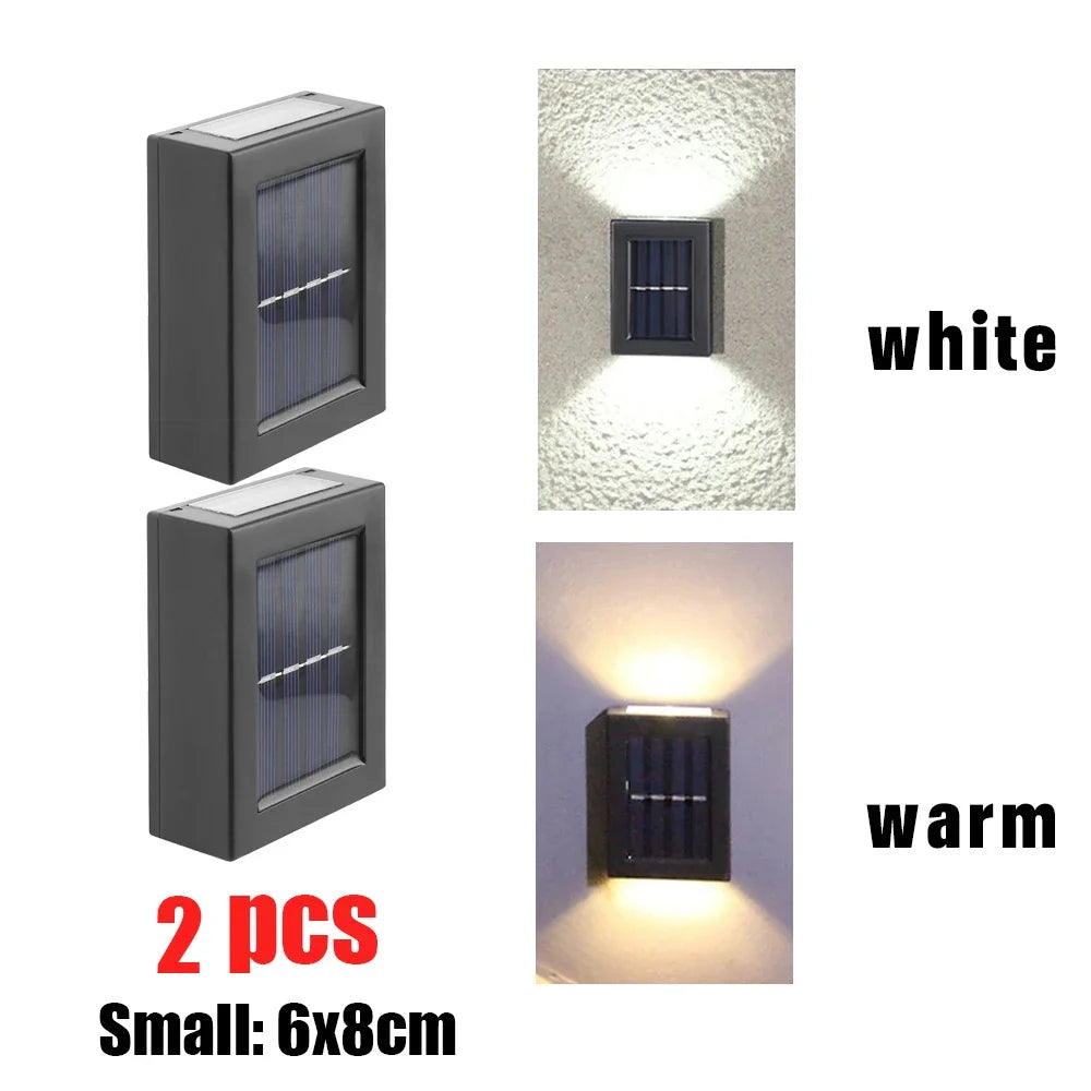 AlliLit Solar Wall Light Waterproof Garden LED Outdoor Lighting