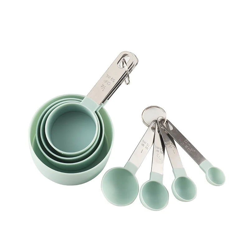 8Pcs Measuring Cups And Spoons Set For Baking And Cooking