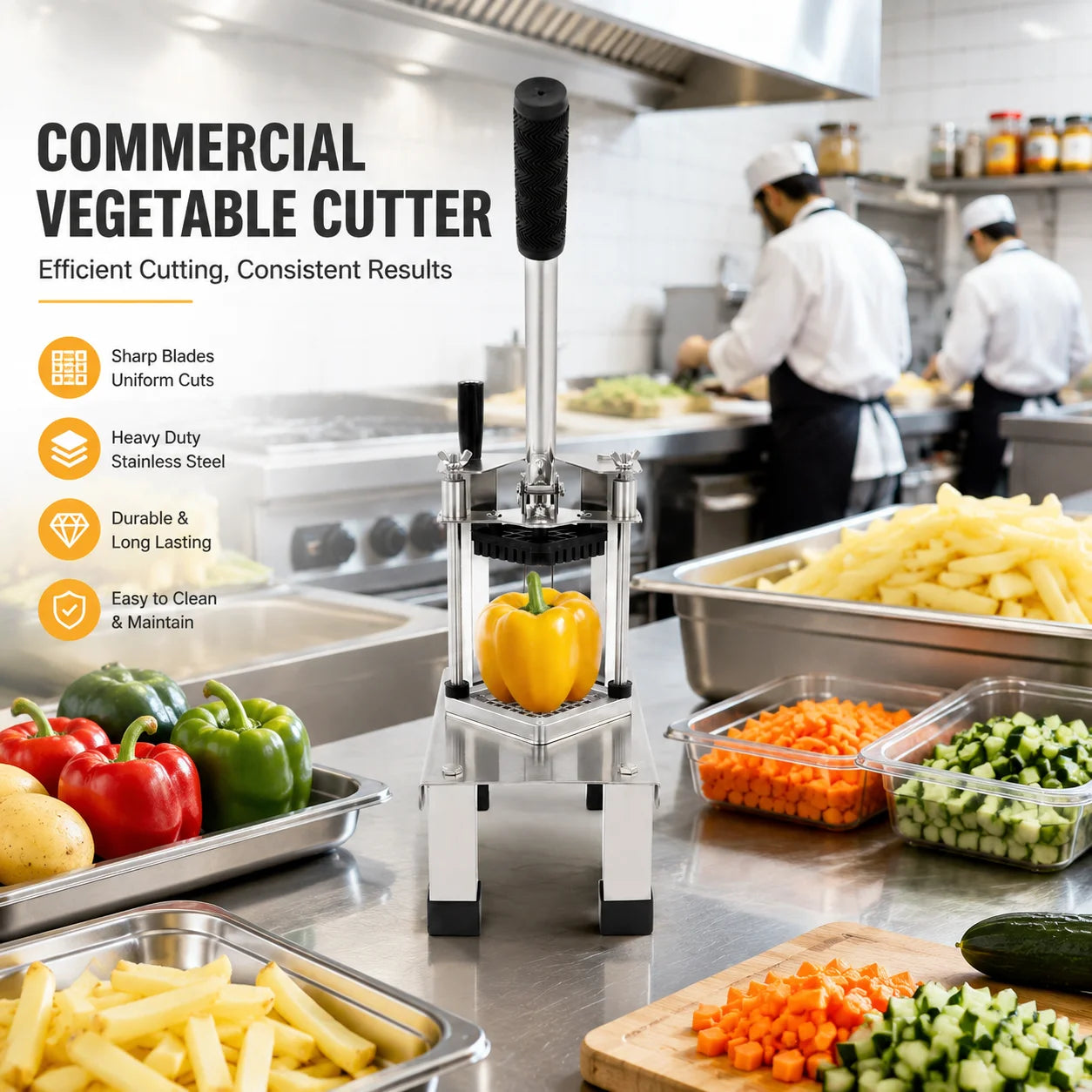 French Fry Cutter And Vegetable Dicer Multi Function Food Cutter