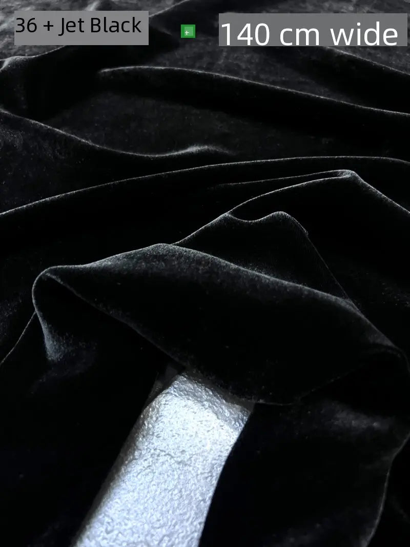 NONECN Mulberry Silk Velvet Fabric for High End Dresses