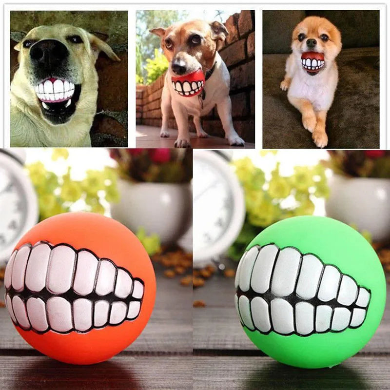 Rubber Squeaky Dog Toy Ball Chew for Training