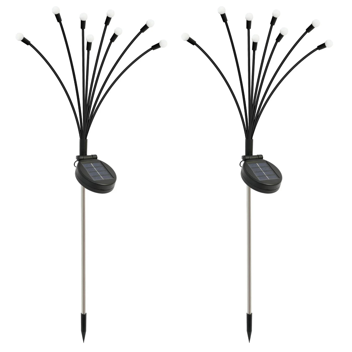 Solar Firefly Lights 8-Head LED Outdoor Garden Pathway Decor