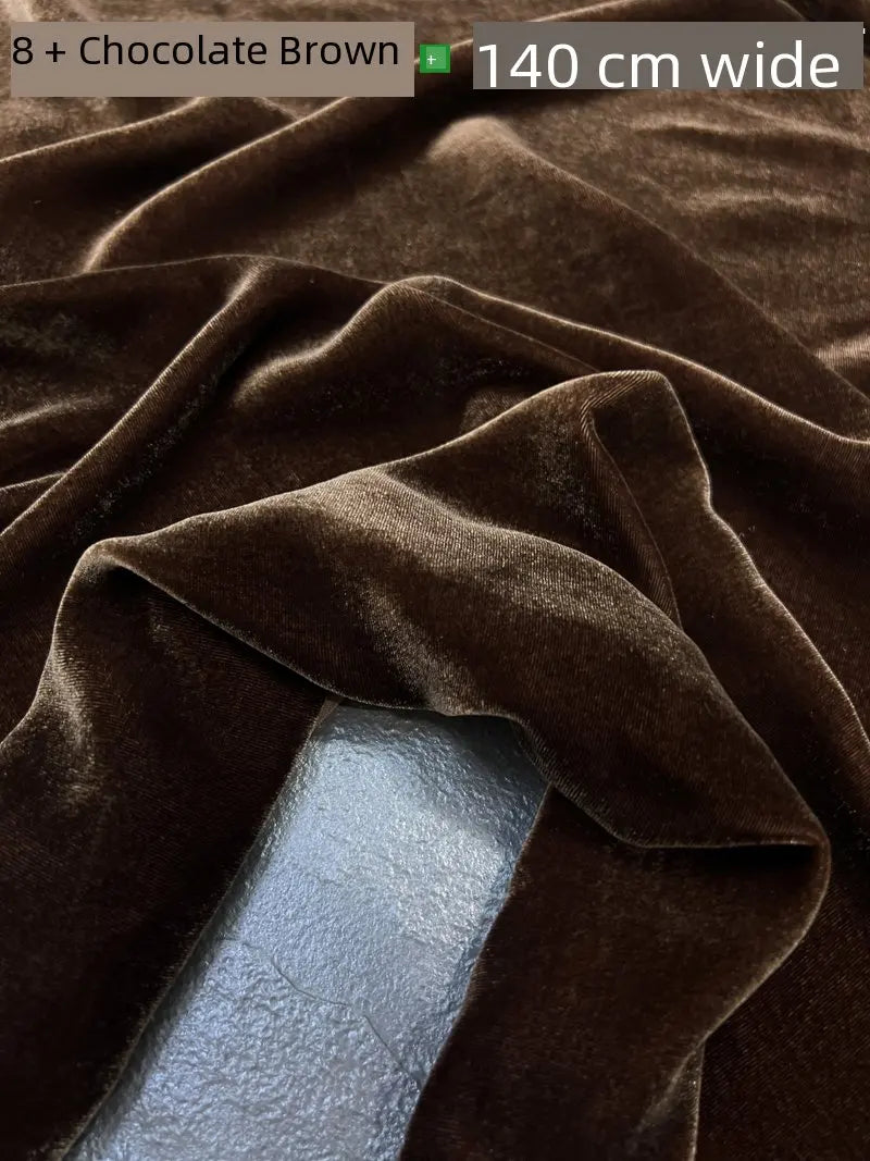 NONECN Mulberry Silk Velvet Fabric for High End Dresses