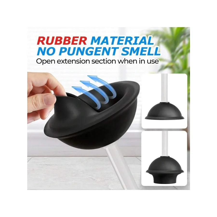 3 In 1 Toilet Brush And Plunger Set For Efficient Cleaning