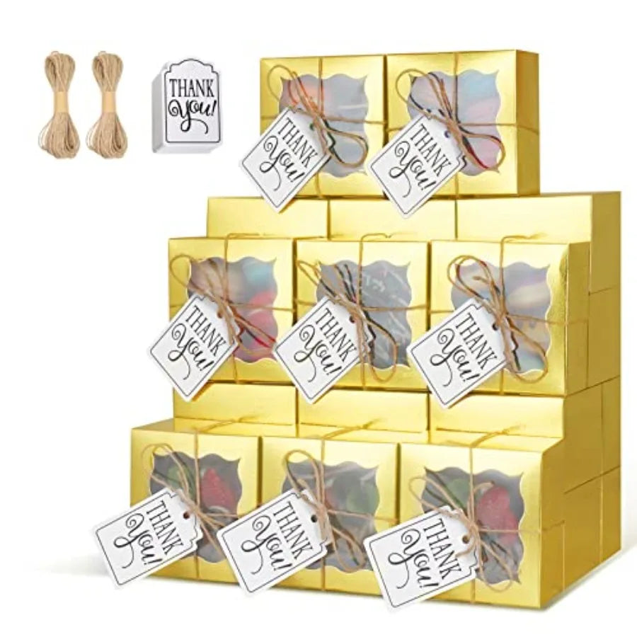 Kraft Paper Bakery Boxes With Viewing Window For Pastries