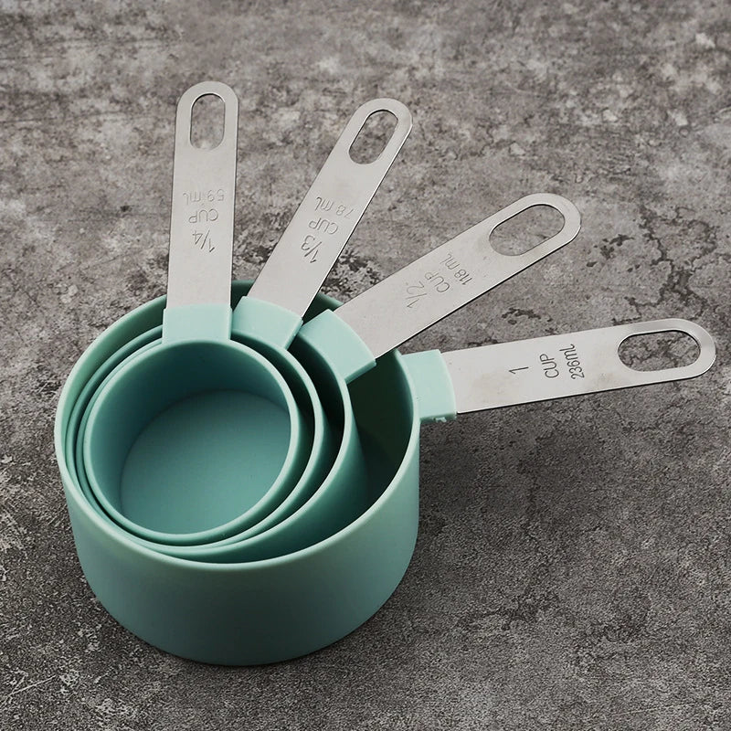 8Pcs Measuring Cups And Spoons Set For Baking And Cooking