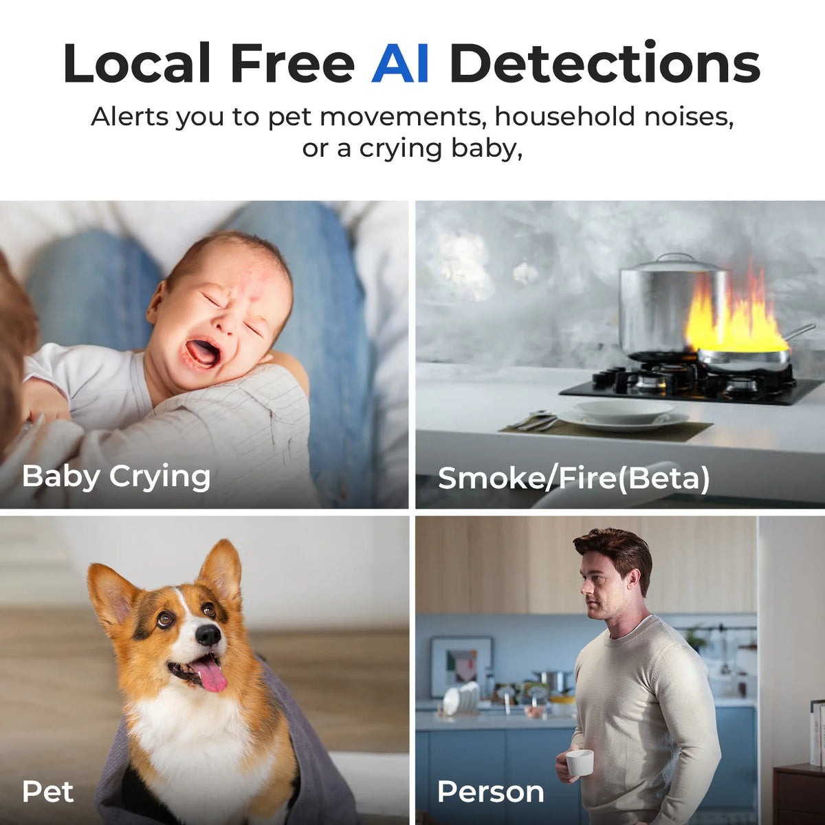 IMILAB 4K Indoor Security Camera With AI Pet Tracking