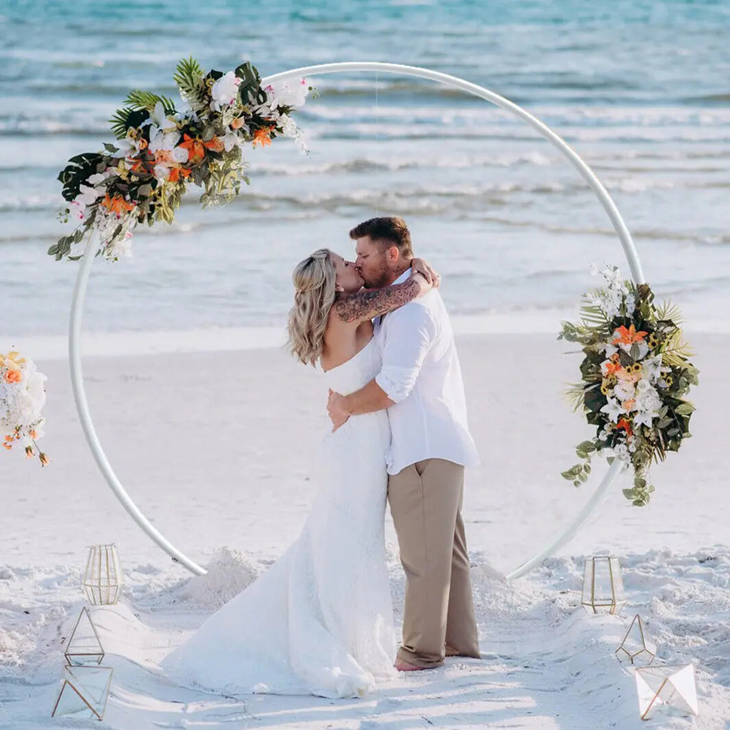 Wedding Arch Backdrop Stand Circle Frame For Balloon Decoration