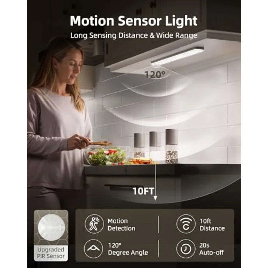 Under Cabinet LED Lighting With Charging Station And Motion Sensor