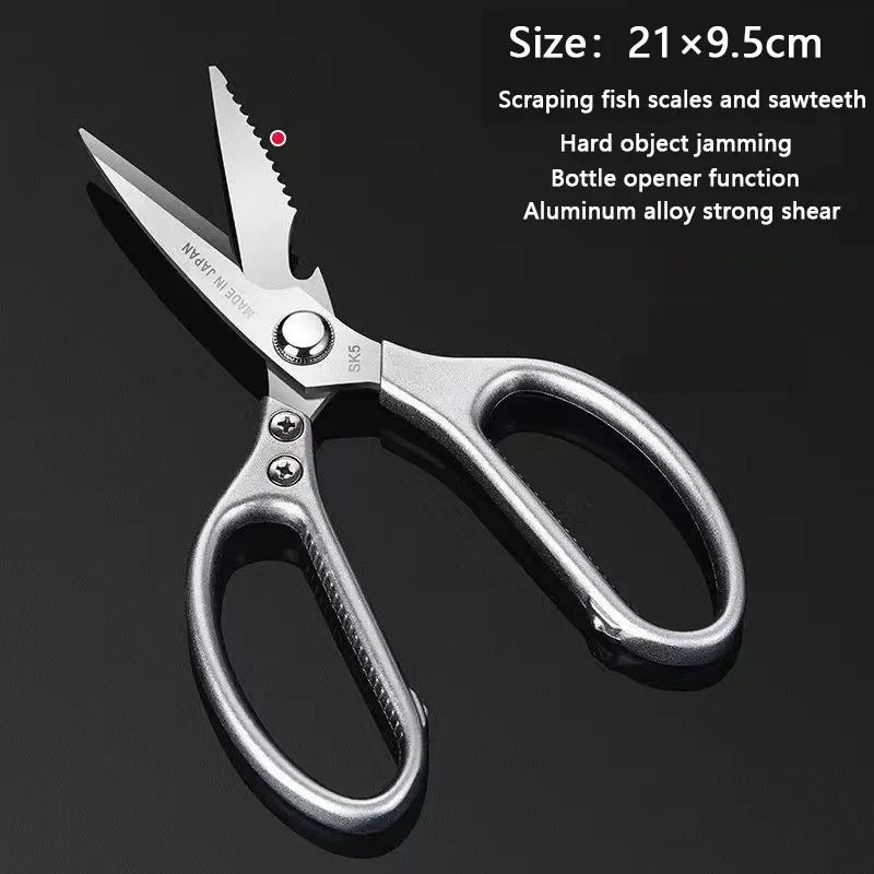 LETIITTGOO Stainless Steel Kitchen Scissors Multifunctional Chef Shears