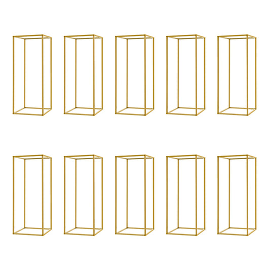 Wedding Flower Stand Set 10 Pcs Metal Column Display Pillar
