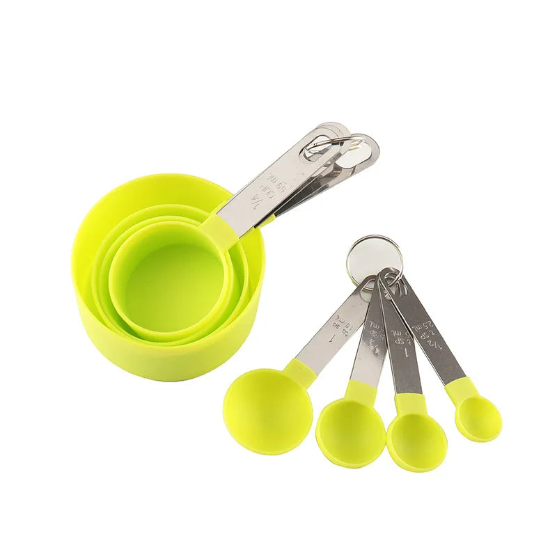 8Pcs Measuring Cups And Spoons Set For Baking And Cooking