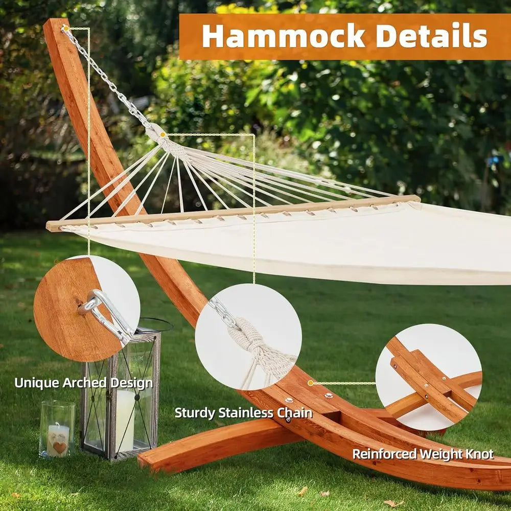 Two Person Heavy Duty Hammock Stand For Outdoor Spaces