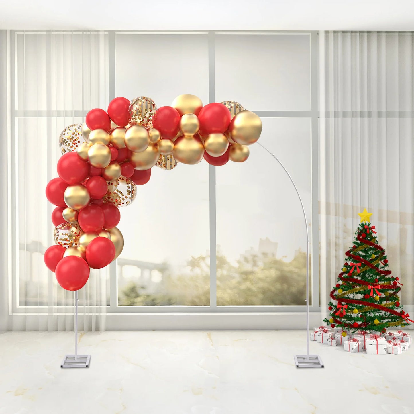Sichuan Electronic Metal Wedding Arch Stand Backdrop