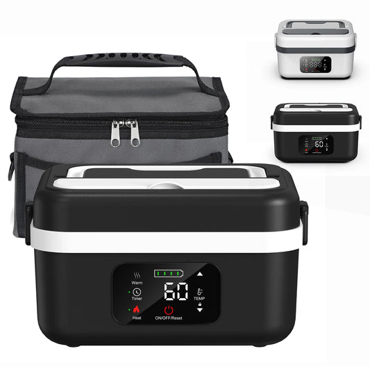 Wireless Electric Insulated Lunch Box 8000mAh Battery 60W Heating 1L