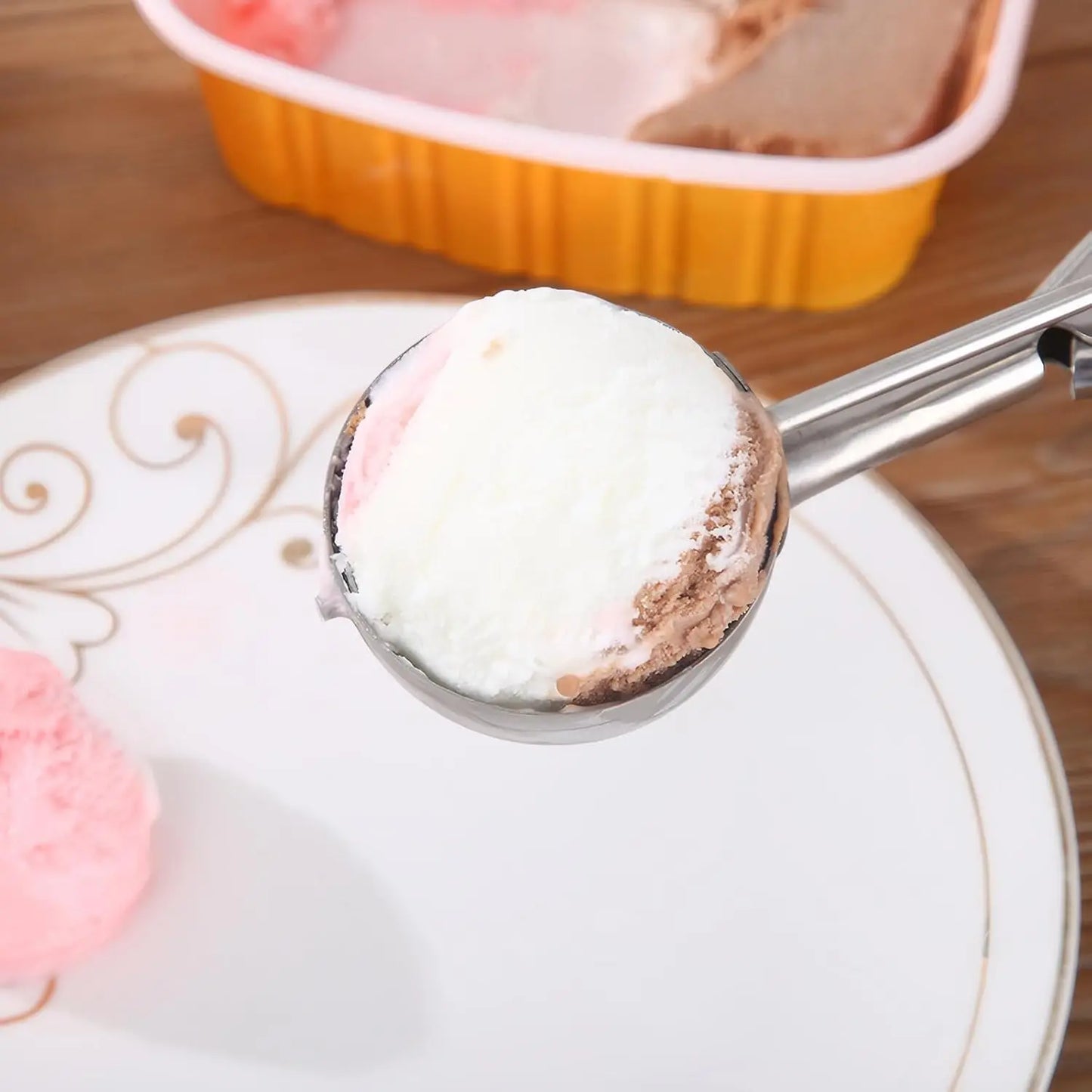 Stainless Steel 3 Piece Ice Cream Potato Scoop Set
