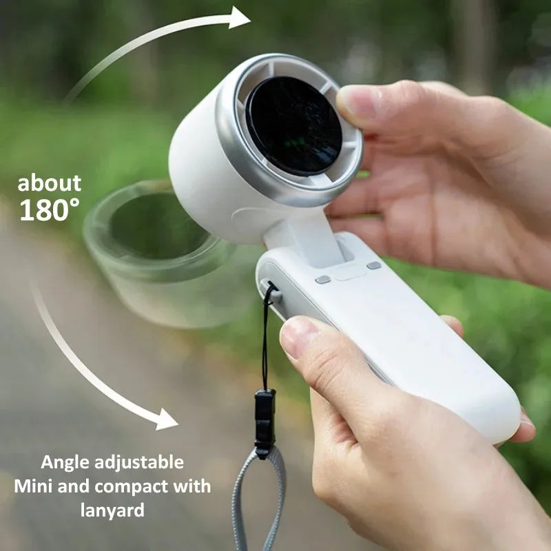USB Rechargeable Foldable Mini Handheld Fan For Desk And Travel
