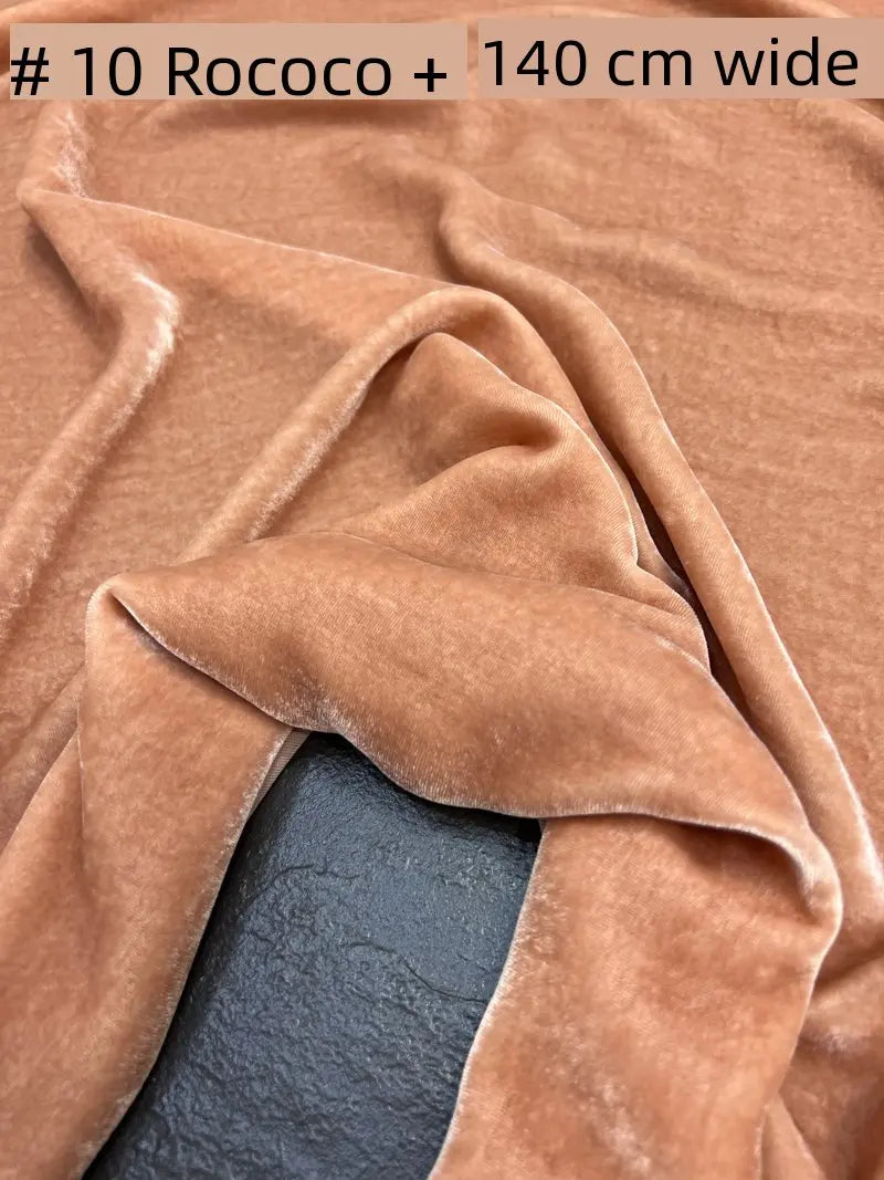 NONECN Mulberry Silk Velvet Fabric for High End Dresses