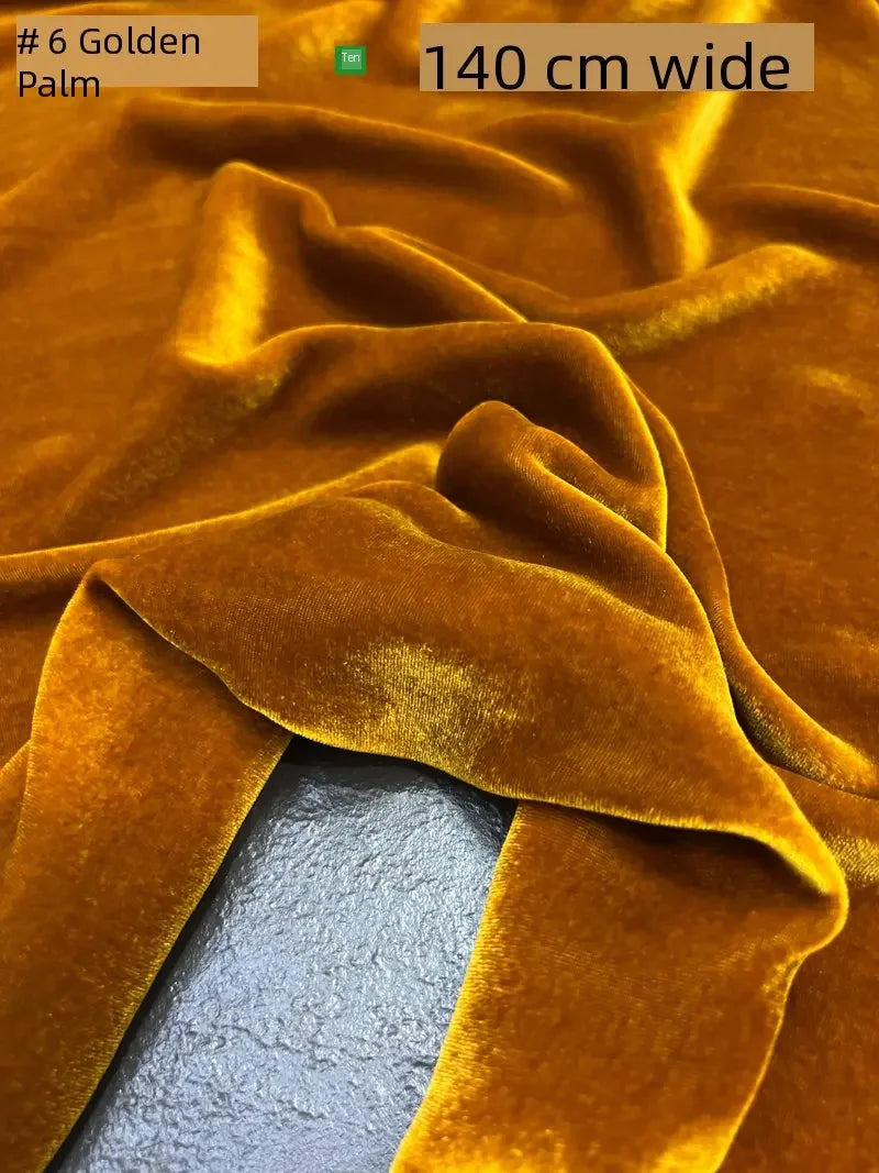 NONECN Mulberry Silk Velvet Fabric for High End Dresses