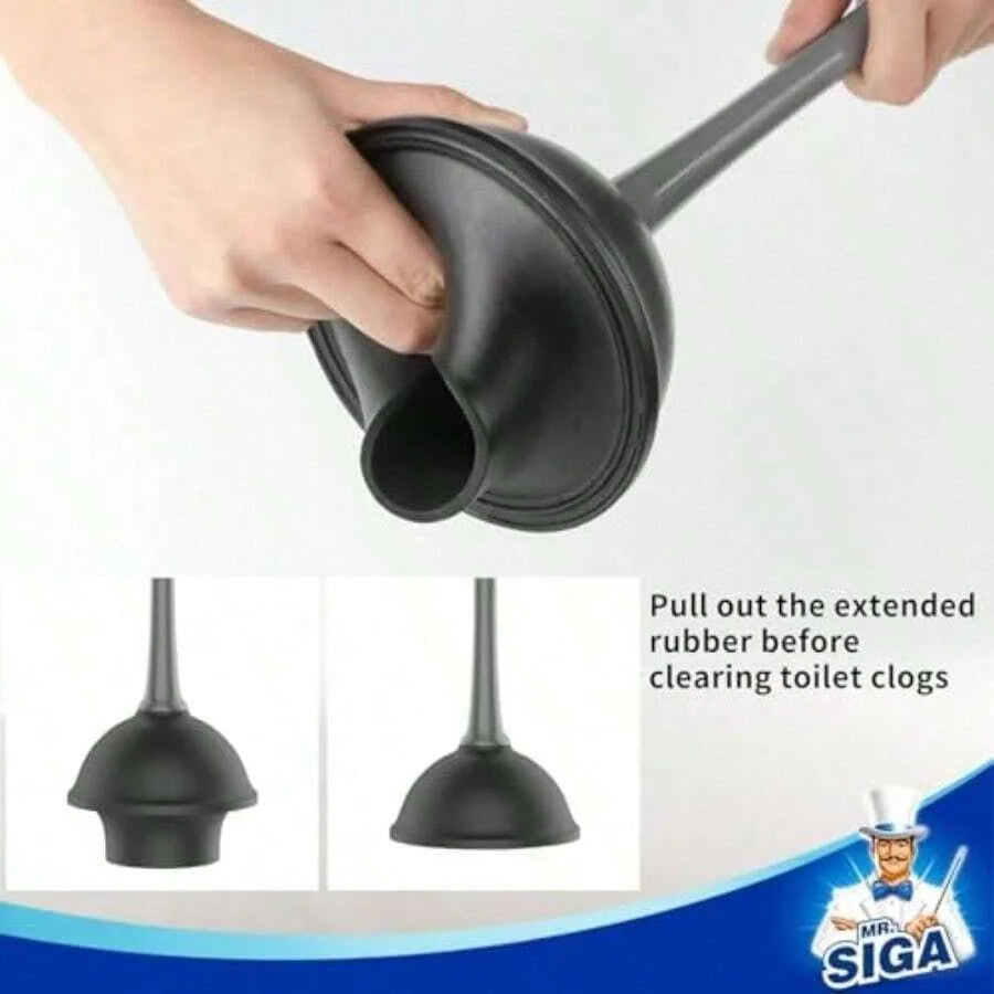 Toilet Plunger And Bowl Brush Combo Two Pack For Bathroom Cleaning