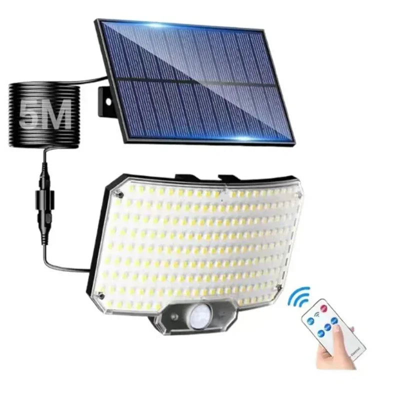 Solar Motion Sensor Outdoor Light LED Garden Wall Lamp IP65 Waterproof 3 Modes