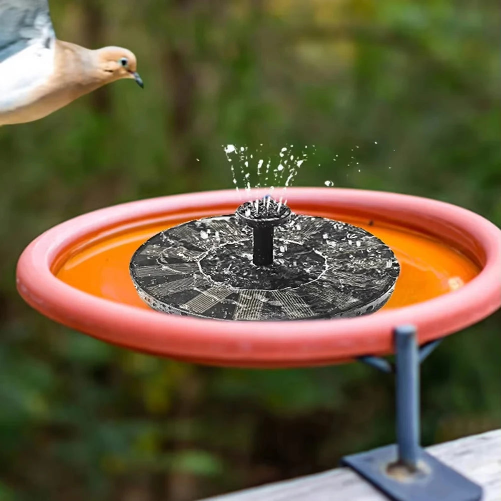 Floating Solar Panel And Fountain Pump With 4 Nozzles For Garden Pond Decor