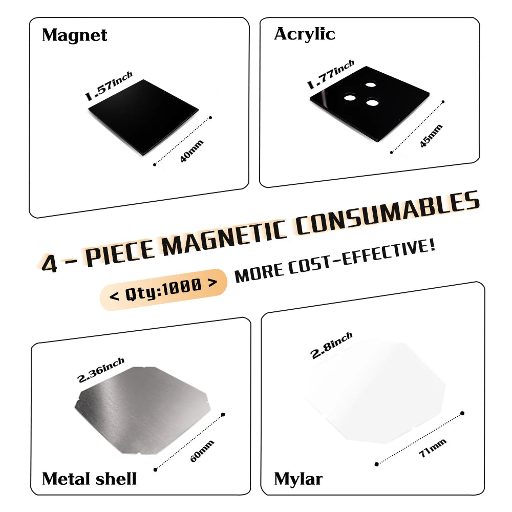 Professional Custom Photo Fridge Magnet Button Maker Machine