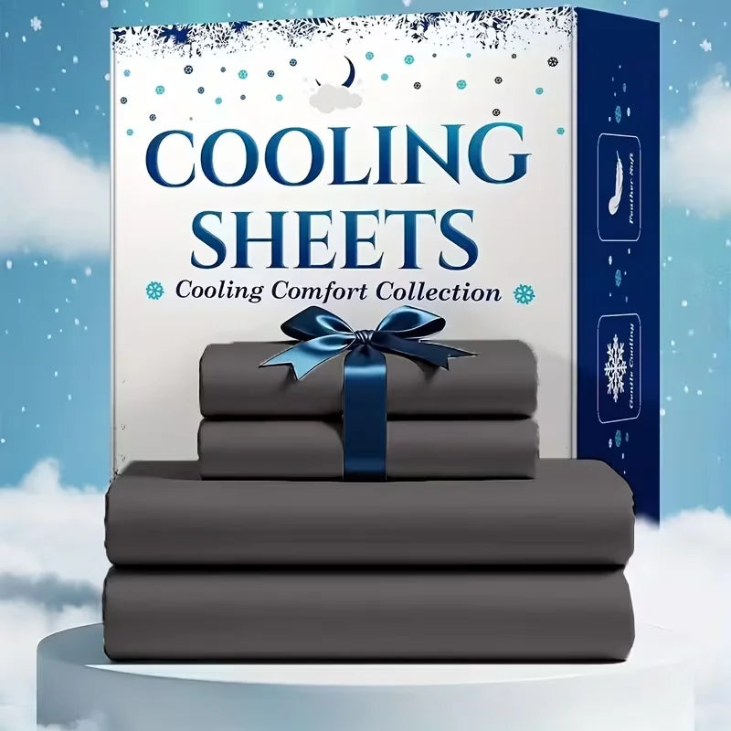 Bamboo Cooling Sheet Set With Pillowcases For Hot Sleepers