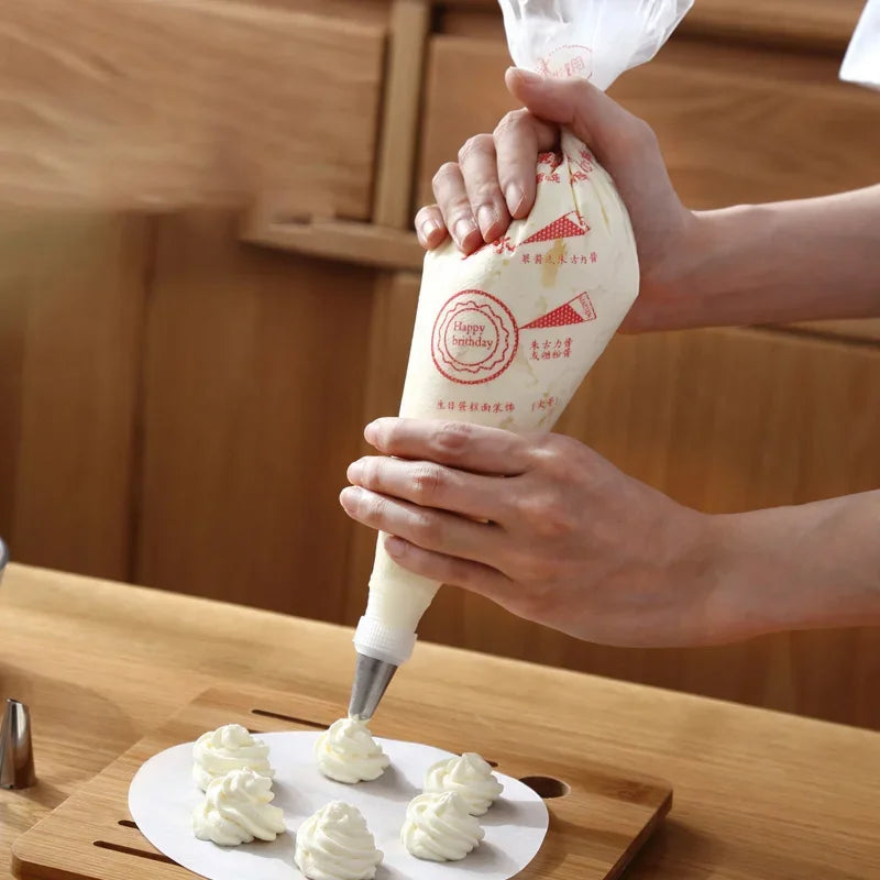 Disposable Pastry Bags for Cake Icing and Piping Tools