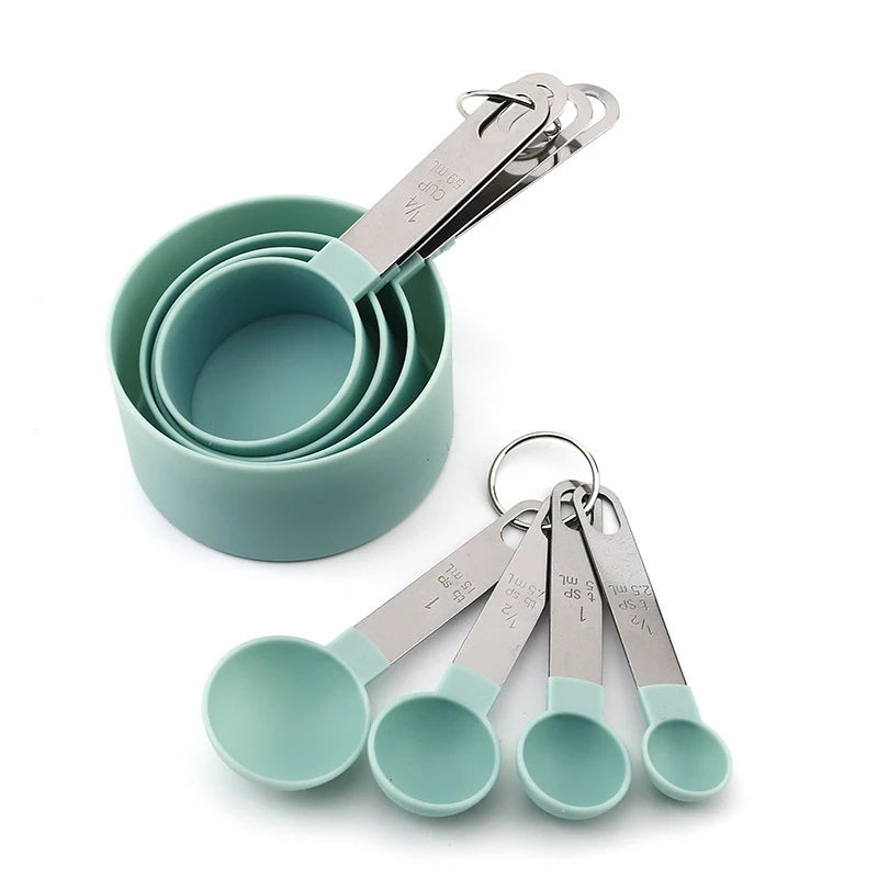 8Pcs Measuring Cups And Spoons Set For Baking And Cooking