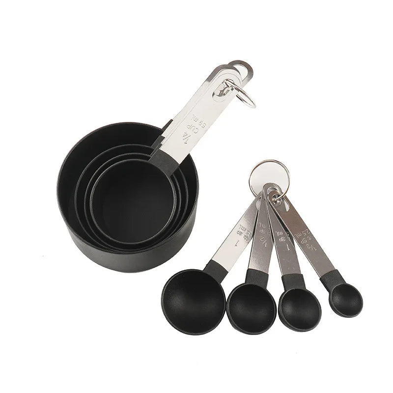 8Pcs Measuring Cups And Spoons Set For Baking And Cooking