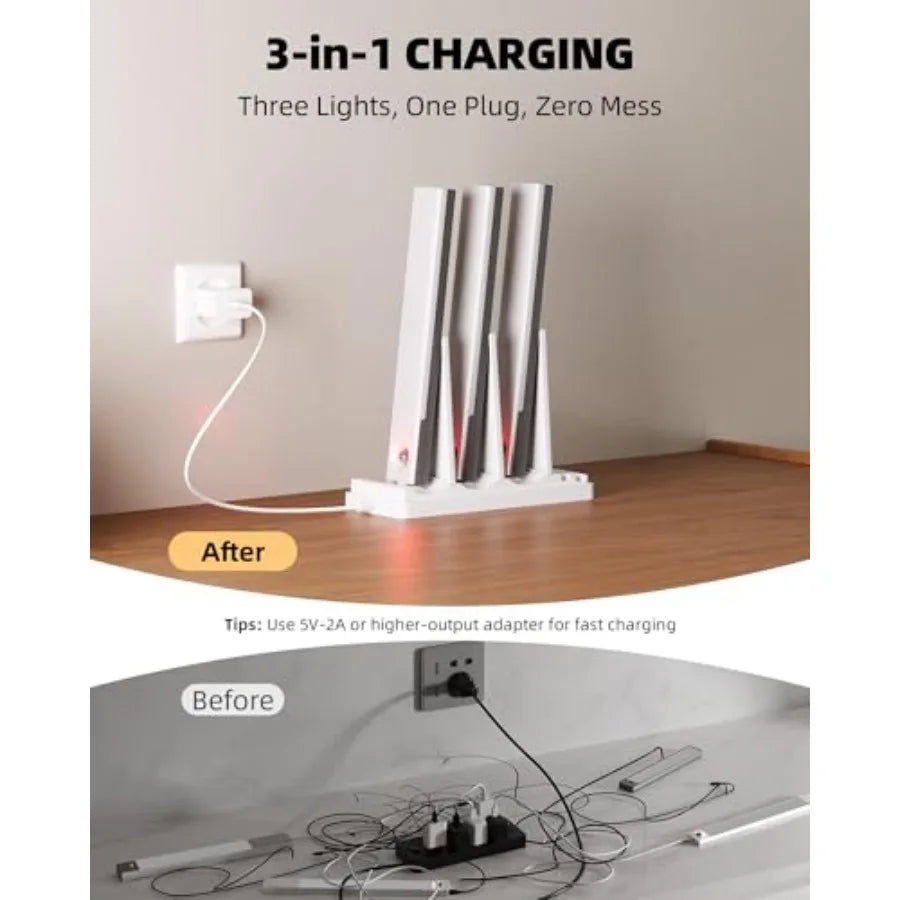 Under Cabinet LED Lighting With Charging Station And Motion Sensor