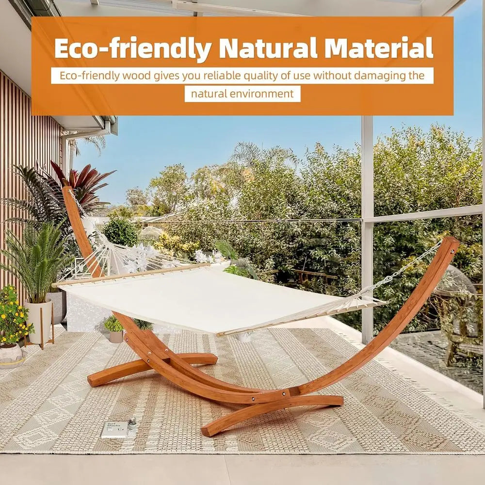 Two Person Heavy Duty Hammock Stand For Outdoor Spaces