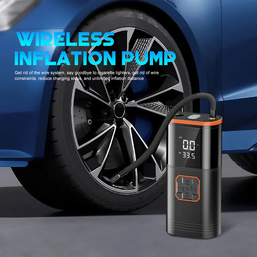 Belibuy Portable Air Compressor 150 PSI Dual Cylinder Tyre Inflator