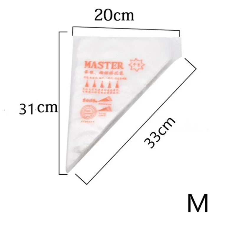 Disposable Pastry Bags for Cake Icing and Piping Tools