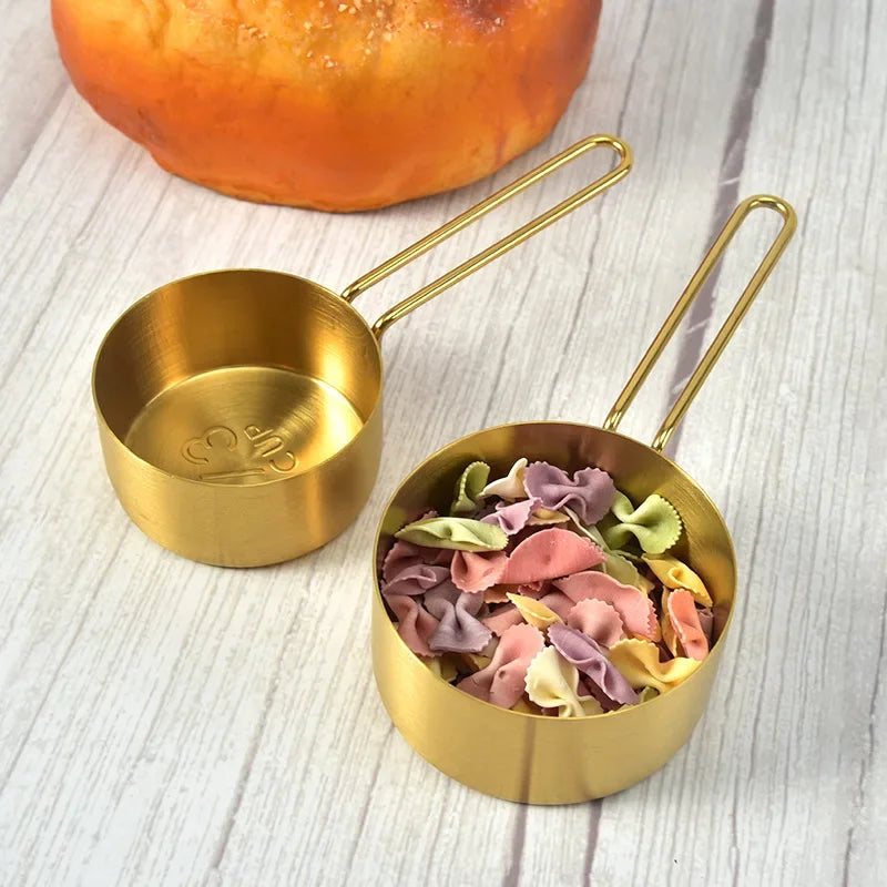Stainless Steel Measuring Cups and Spoons Set Stackable Kitchen Tools