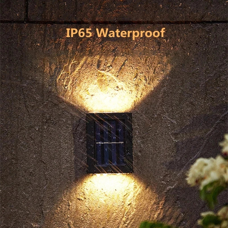 AlliLit Solar Wall Light Waterproof Garden LED Outdoor Lighting