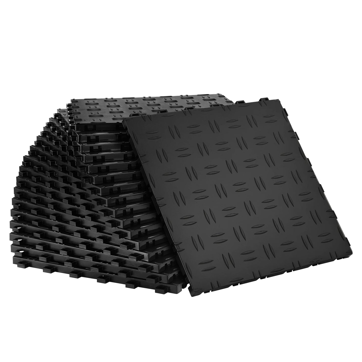NONECN Interlocking Garage Floor Tiles Non Slip Double Sided