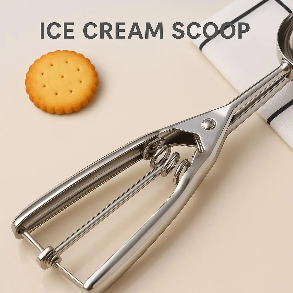 Stainless Steel 3 Piece Ice Cream Potato Scoop Set