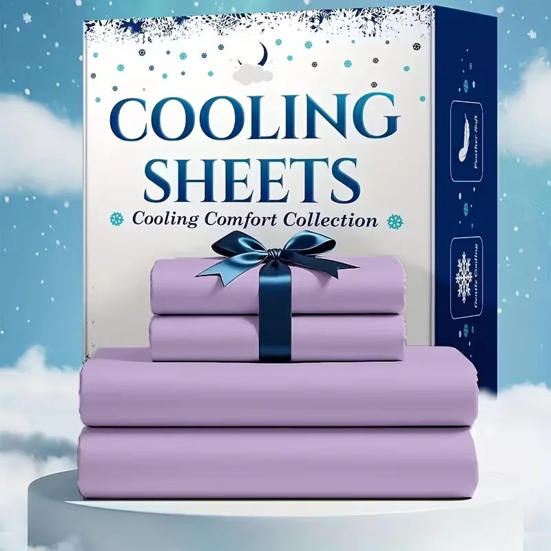 Bamboo Cooling Sheet Set With Pillowcases For Hot Sleepers