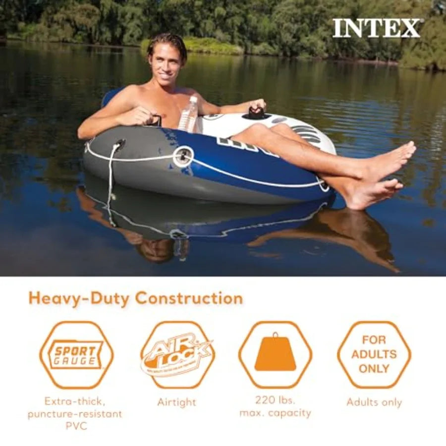 River Run 1 Inflatable Water Tube for Lake Recreation