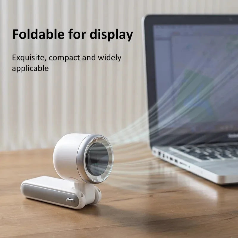 USB Rechargeable Foldable Mini Handheld Fan For Desk And Travel