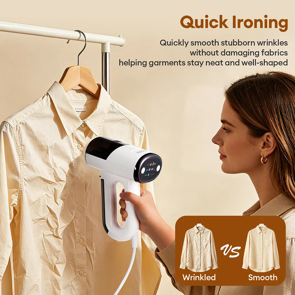 Obecilc Handheld Vacuum Steam Iron Fast Heating Clothes Steamer
