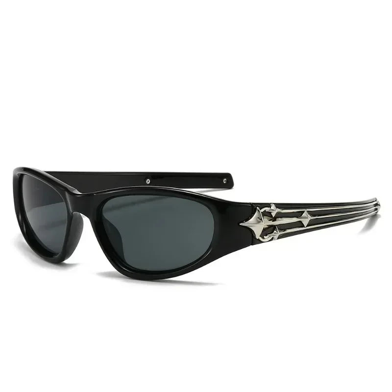 Cat Eye Sunglasses Unisex Rivet Star UV400 Fashion Shades