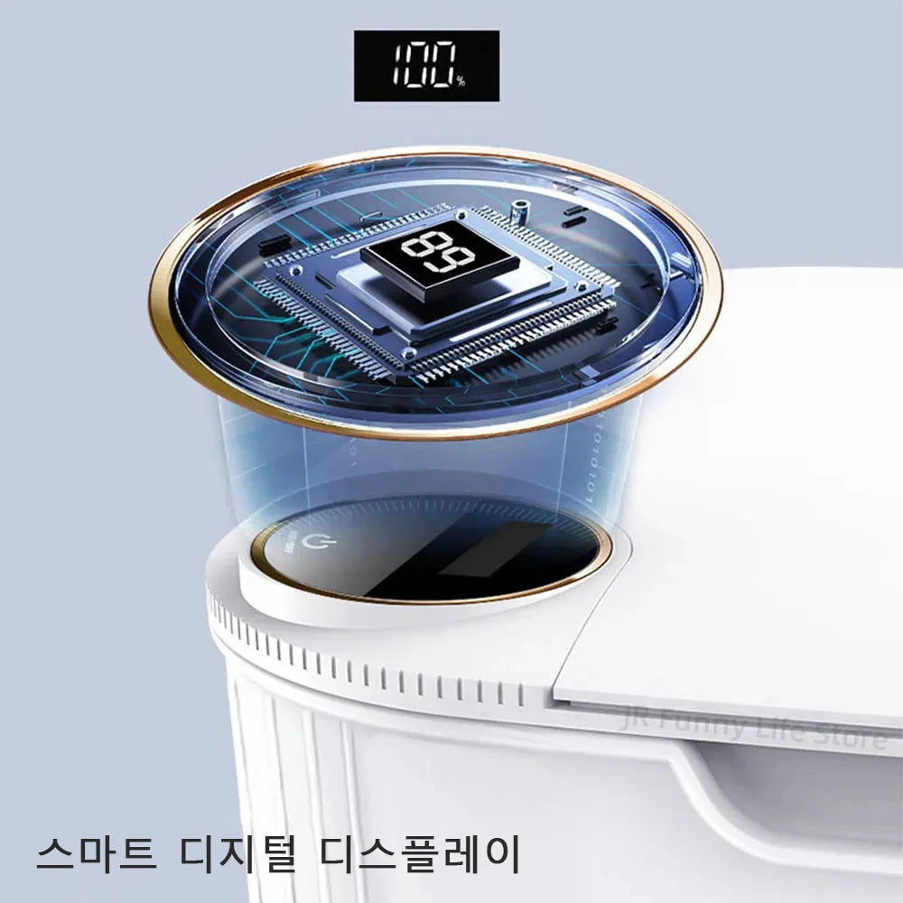 Smart Sensor Trash Can With Display Type C Recharging